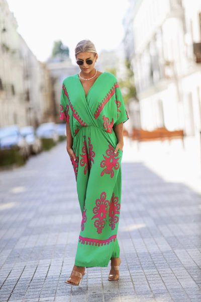 Kombinezon ornamenty – Zielony, UNI