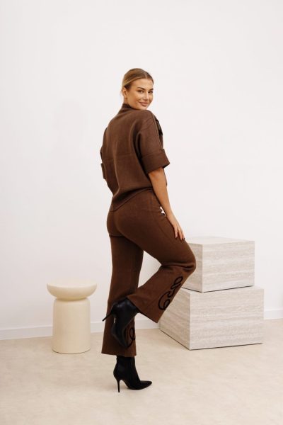 Komplet dzianina ze spodniami esy floresy