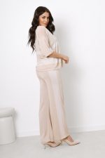 Komplet lurex bluzka paski