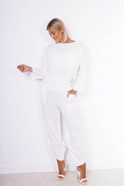 Komplet muślinowy biedronka – Biały, UNI