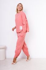 Komplet muślinowy biedronka – Łosoś, UNI