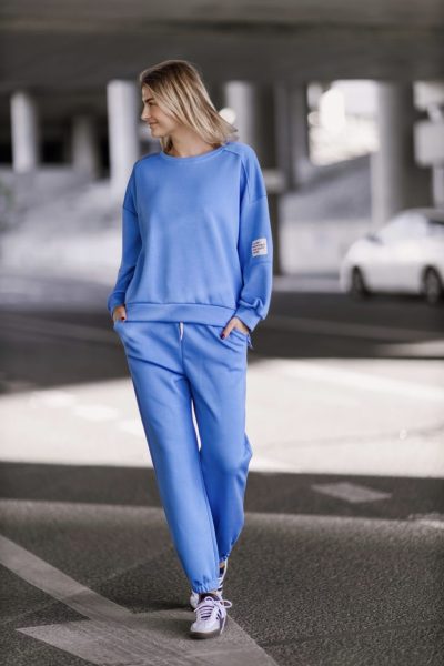 Komplet pianka rękaw naszywka – Niebieski, UNI