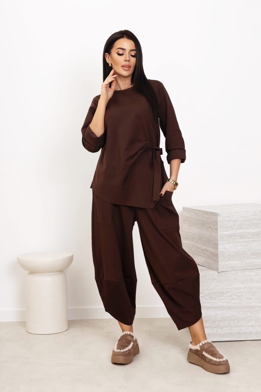 Komplet punto wiązany bok