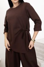 Komplet punto wiązany bok