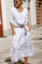 Komplet spódnica dół kwiatuszki