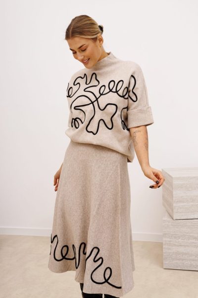 Komplet ze spódnicą esy floresy