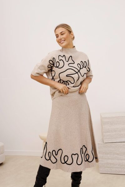 Komplet ze spódnicą esy floresy