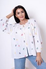 Koszula kolorowe kokardki – Ecru, UNI