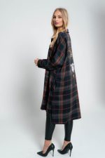 Koszula krata czaszka korona