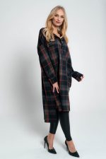 Koszula krata czaszka korona