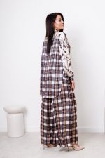 Koszula krata/kwiaty – Grafit, UNI