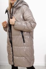 Kurtka błysk kaptur taśma