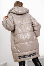 Kurtka błysk kaptur taśma