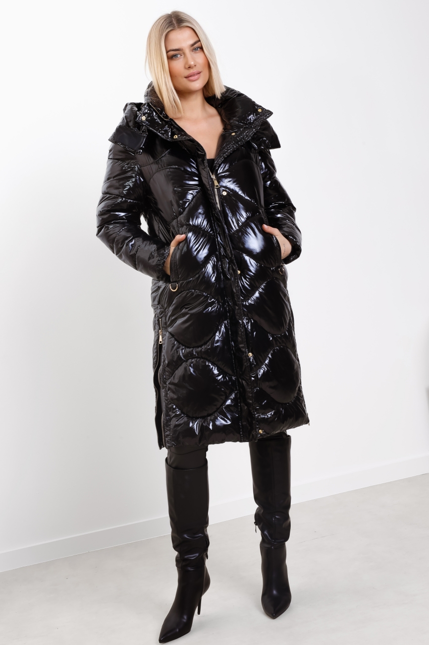 Kurtka długa bok zamki