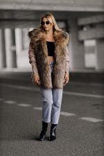 Kurtka kołnierz ala lisek