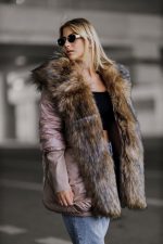 Kurtka kołnierz ala lisek