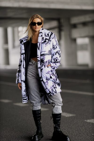 Kurtka księżyc – UNI, Biały