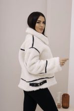 Kurtka pilotka kożuch lampasy