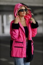 Kurtka wstawki baranek