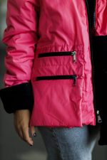 Kurtka wstawki baranek