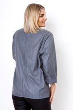 Marynarka dwurzędowa asymetryczna paski