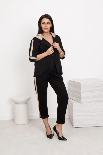 Marynarka kaptur brokatowy lampas