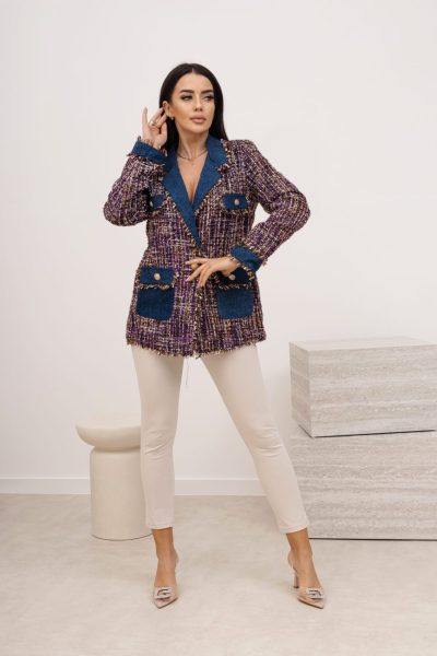 Marynarka krateczka – Fiolet, S/M