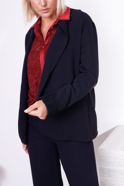 Marynarka mankiet koronka – Czarny, S