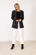 Marynarka paski diamentowy kosmos