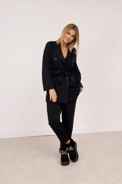 Marynarka pianka wiązana – Czarny, S