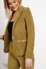 Marynarka sztruks cekinowe wstawki