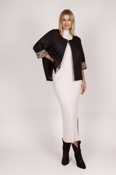 Narzutka podszewka panterka – Czarny, UNI