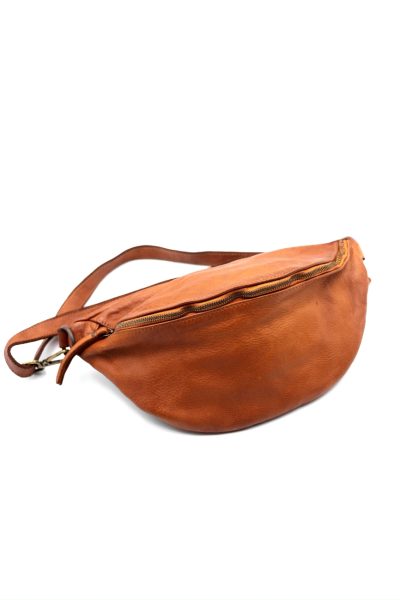 Nerka skórzana – Camelowy, UNI