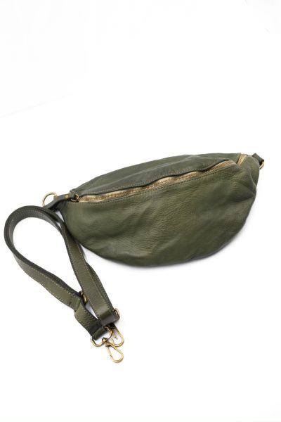 Nerka skórzana – Oliwka, UNI