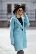 Płaszcz alpaka 1 guzik