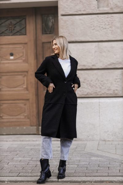 Płaszcz baranek 2guziki