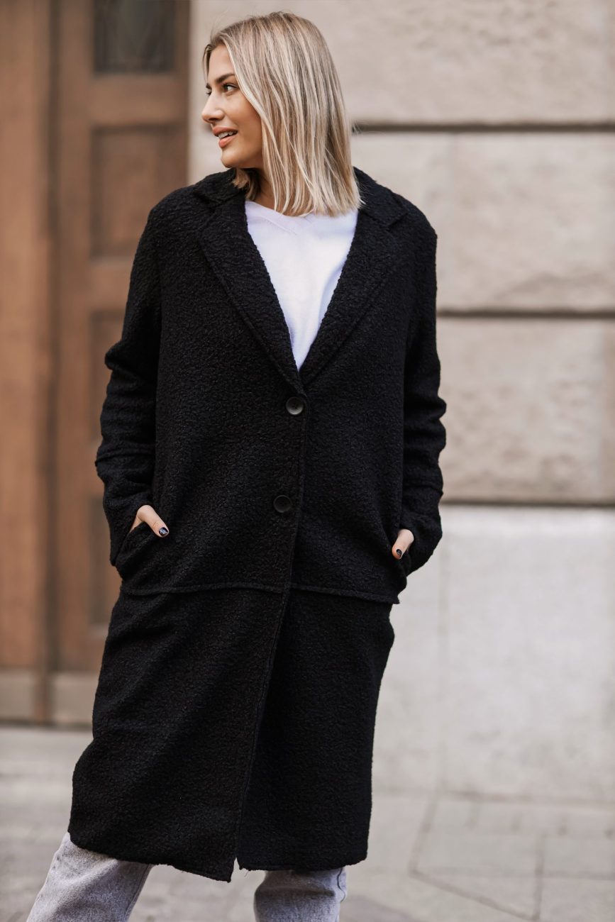 Płaszcz baranek 2guziki