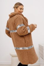 Płaszcz baranek taśmy Miss City