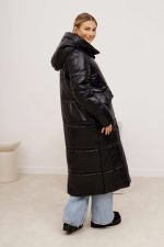 Płaszcz długi kaptur kieszenie patki MCO