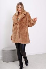 Płaszcz futerko zatrzaski