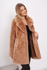 Płaszcz futerko zatrzaski