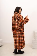 Płaszcz krata tył sfinks