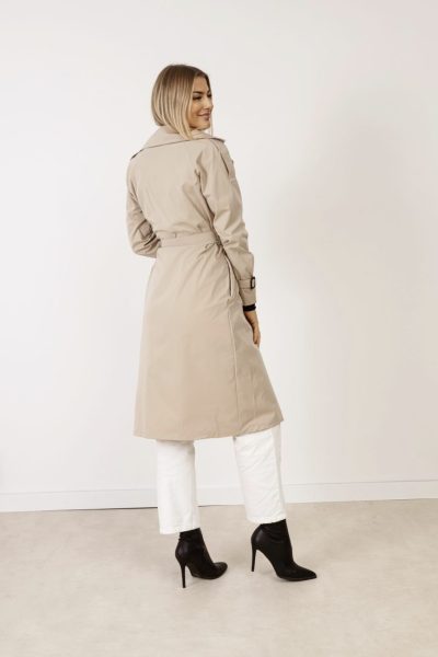 Płaszcz trencz długi