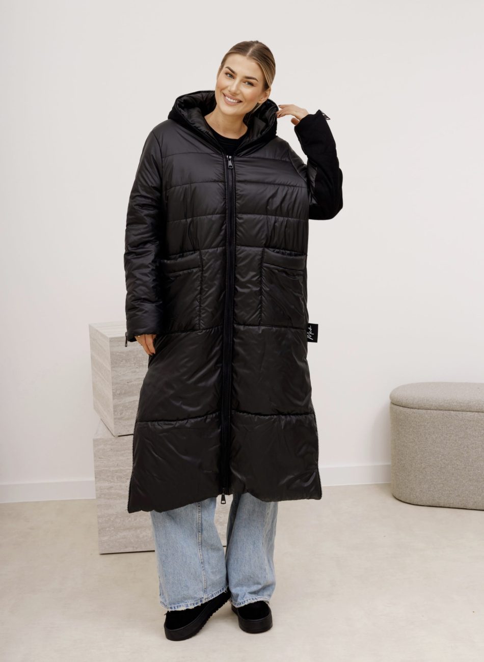 Płaszcz tył trencz bawełna