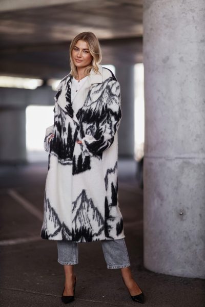 Płaszcz wzgórza oversize – Ecru, UNI