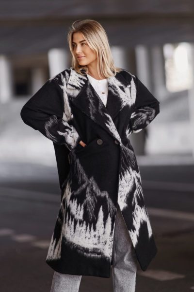 Płaszcz wzgórza oversize