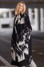 Płaszcz wzgórza oversize