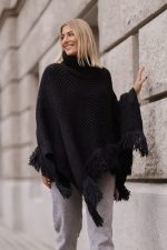 Ponczo golf frędzle