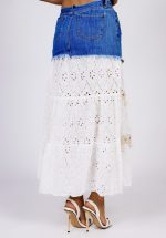 Spódnica jeans koronka