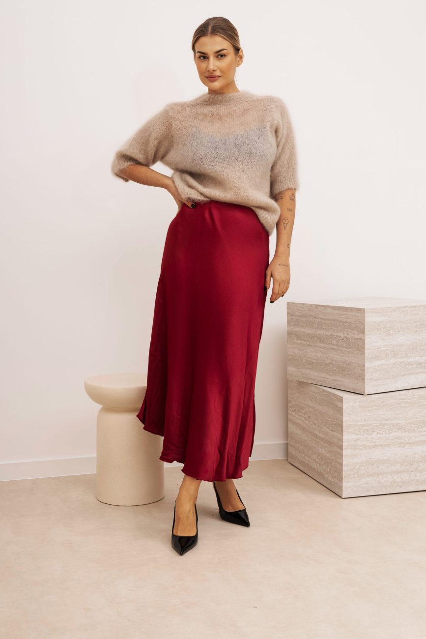 Spódnica jedwab gładka